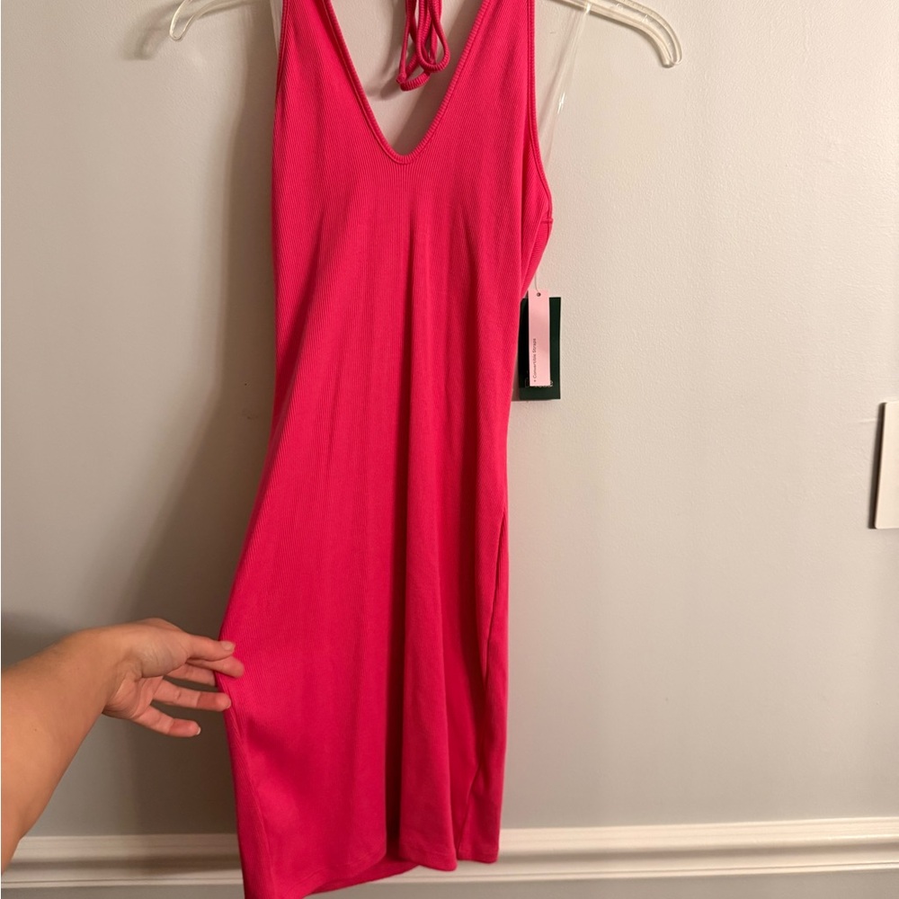 Vibrant Pink Sleeveless Dress